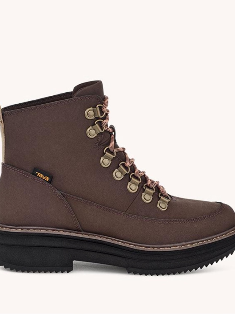 Teva Midform Boot Women’s 8.5 Bracken Brown Leather Lace Up 1123510